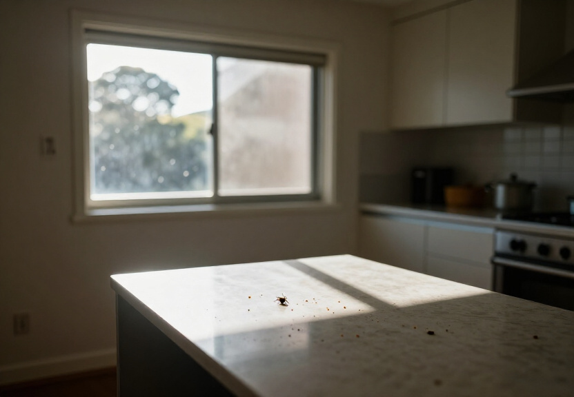 Rodent droppings and damage in a garage in Eastern Creek